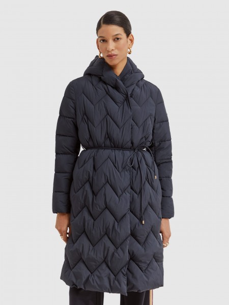 Jacket Woman Navy Blue Lion Of Porches