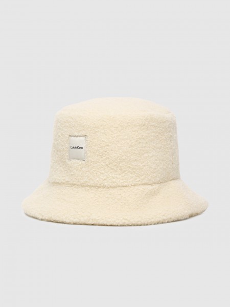 Hats Woman Cream Calvin Klein
