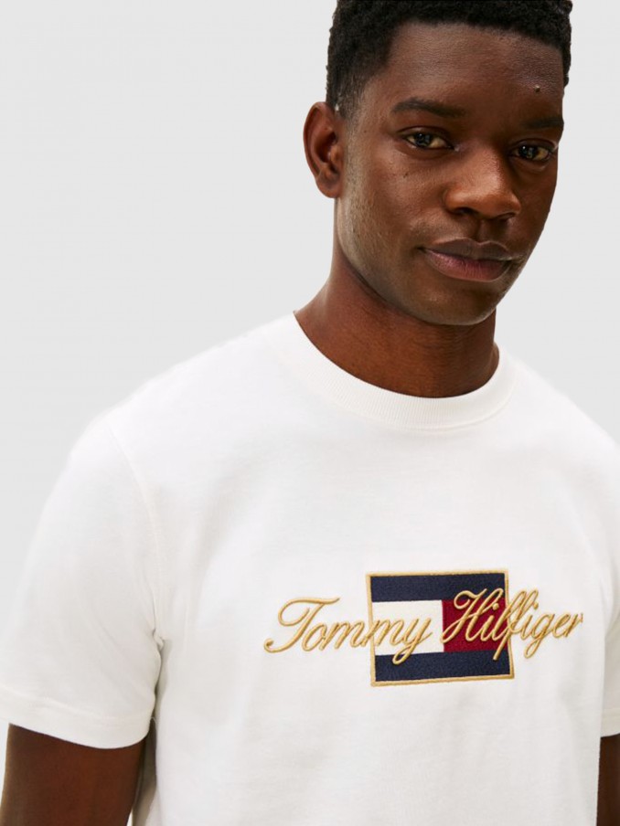 Camiseta Hombre Blanco Tommy Hilfiger