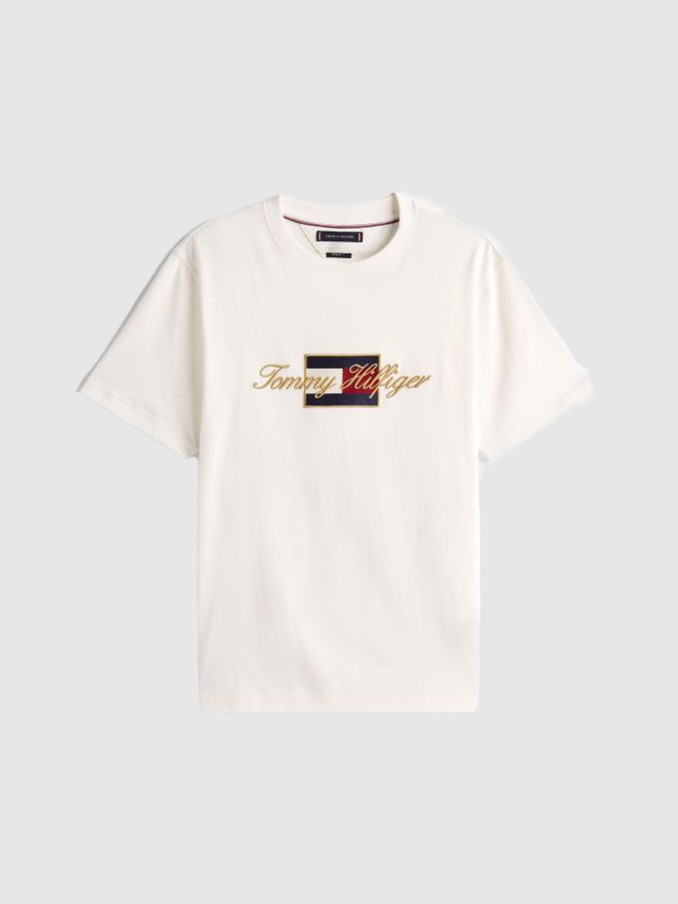 Camiseta Hombre Blanco Tommy Hilfiger