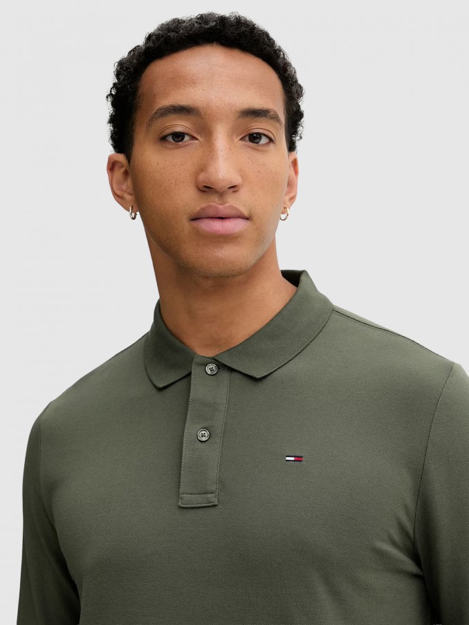 Polo Hombre Verde Tommy Jeans