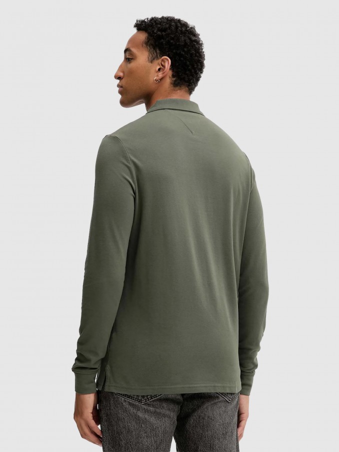 Polo Shirt Man Green Tommy Jeans