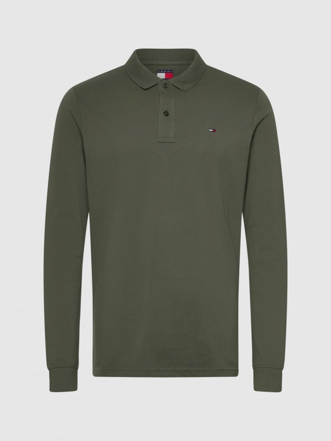 Polo Hombre Verde Tommy Jeans