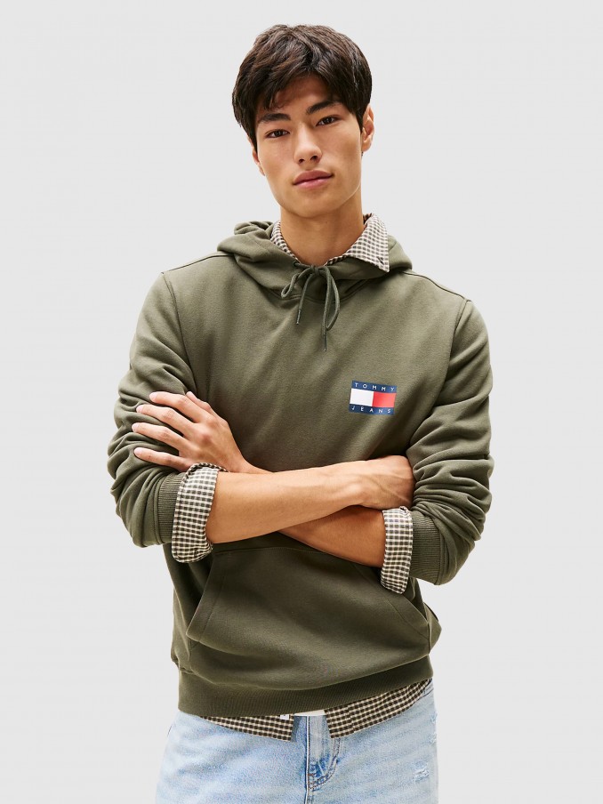 Pullover Man Green Tommy Jeans