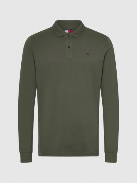Polo Hombre Verde Tommy Jeans