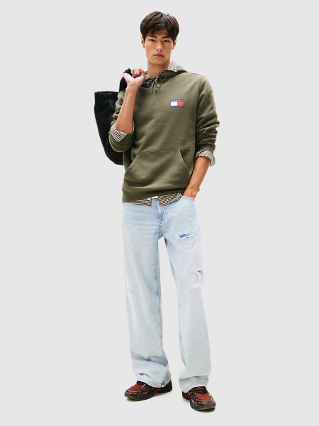 Sueter Hombre Verde Tommy Jeans