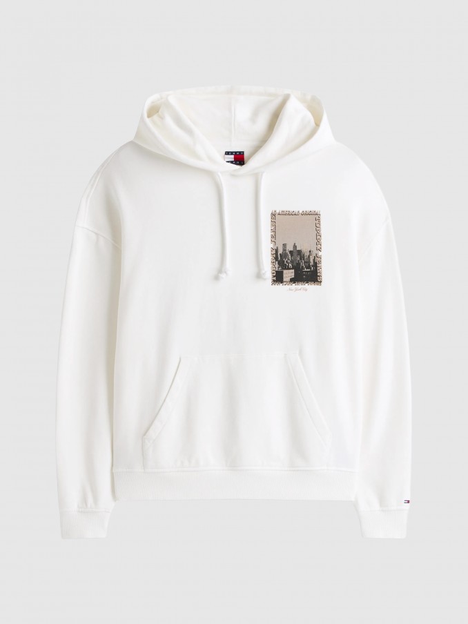 Jumper Man White Tommy Jeans