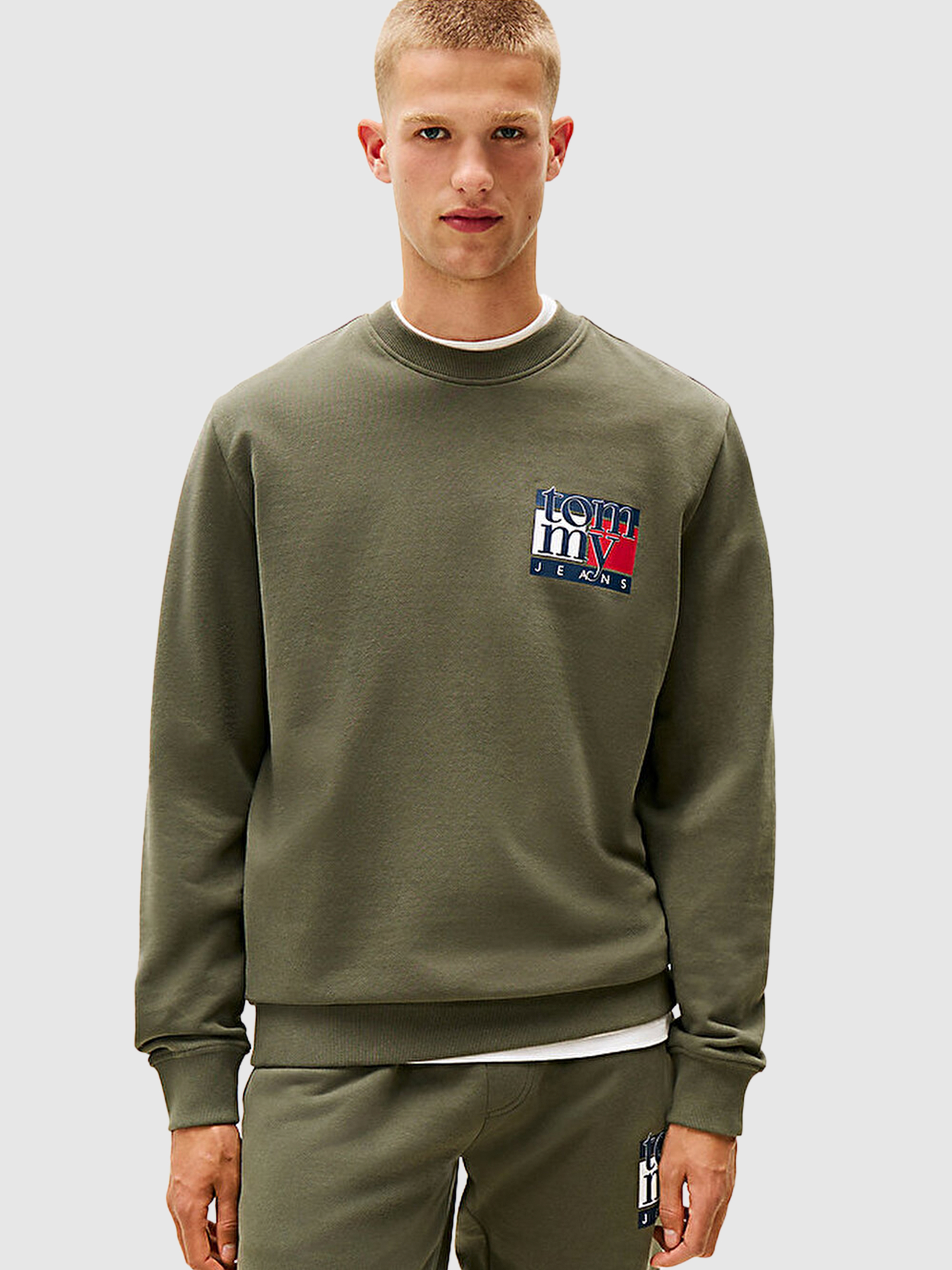 Jersey Hombre Verde Tommy Jeans
