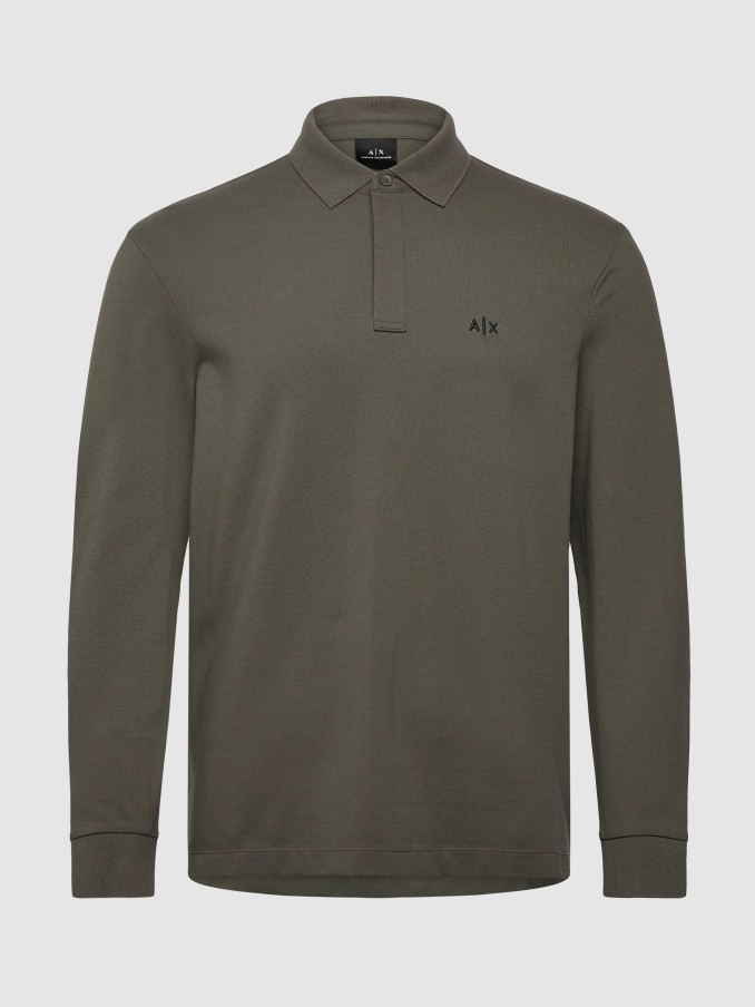 Polo Shirt Man Green Armani Exchange