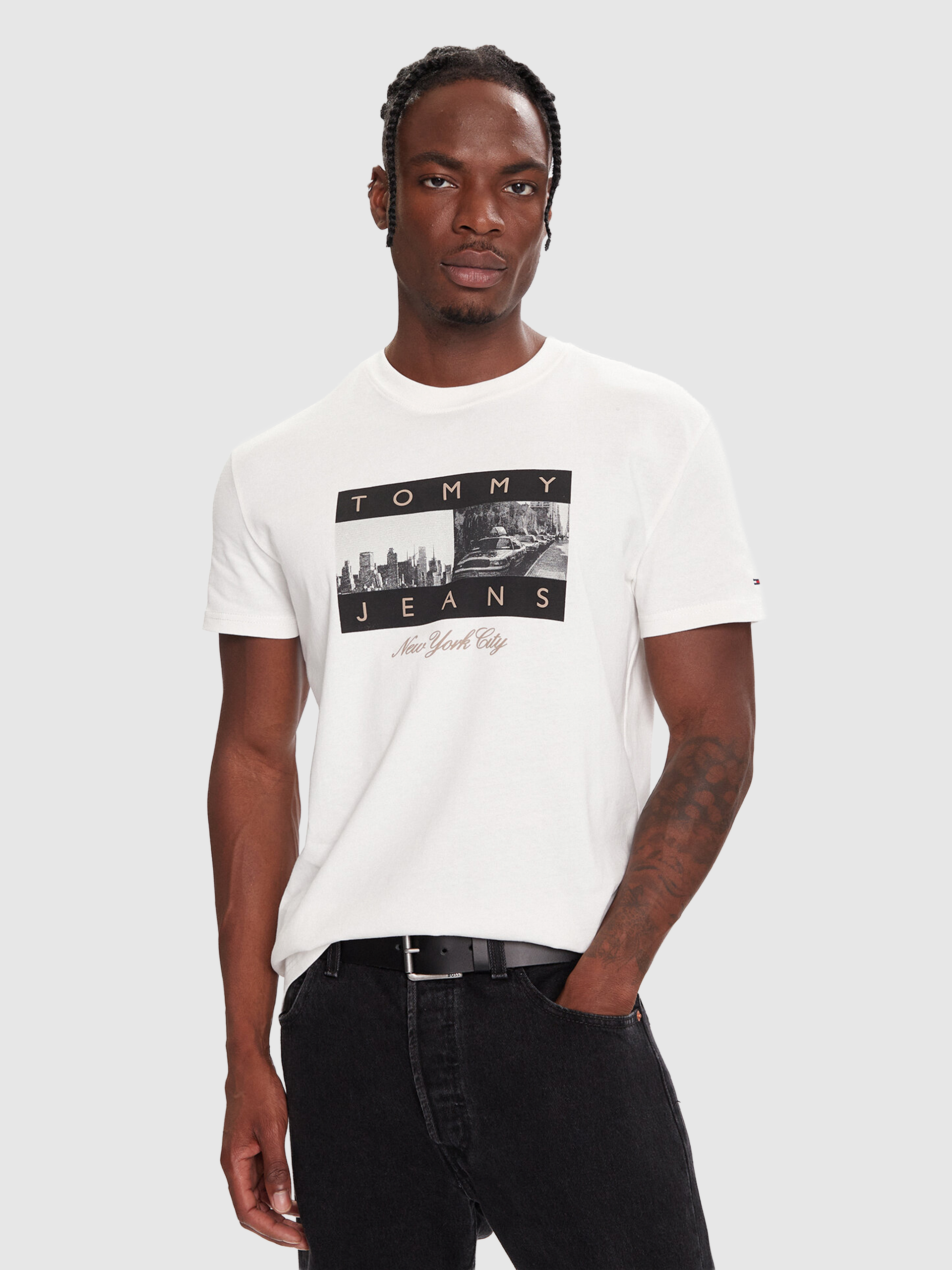 T-Shirt Man White Tommy Jeans
