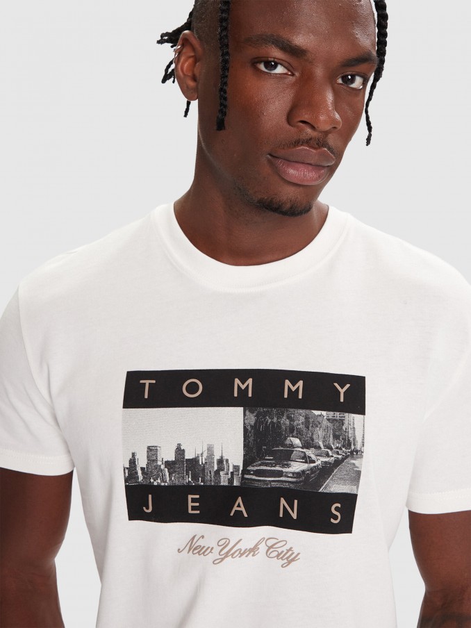 T-Shirt Man White Tommy Jeans