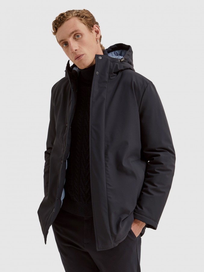 Parka Man Navy Blue Lion Of Porches