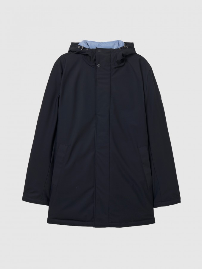 Parka Man Navy Blue Lion Of Porches