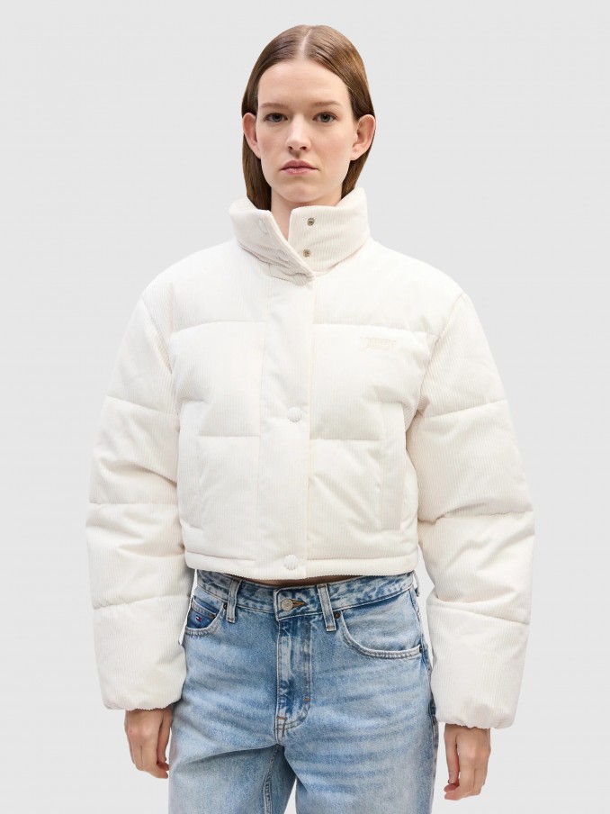 Jacket Woman Cream Tommy Jeans