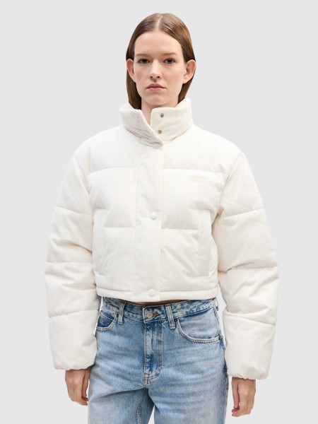 Jacket Woman Cream Tommy Jeans