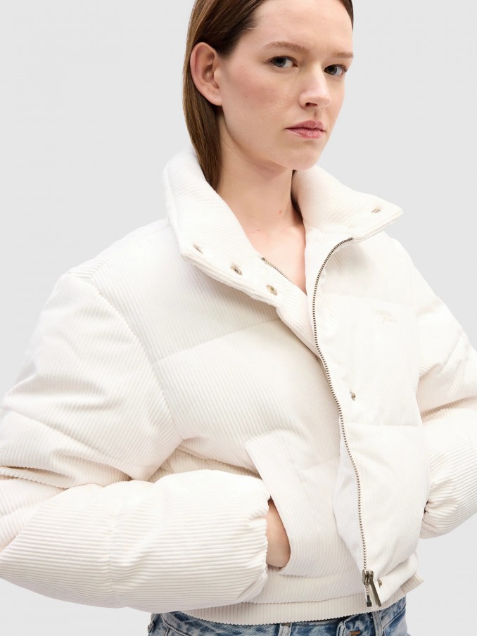 Jacket Woman Cream Tommy Jeans