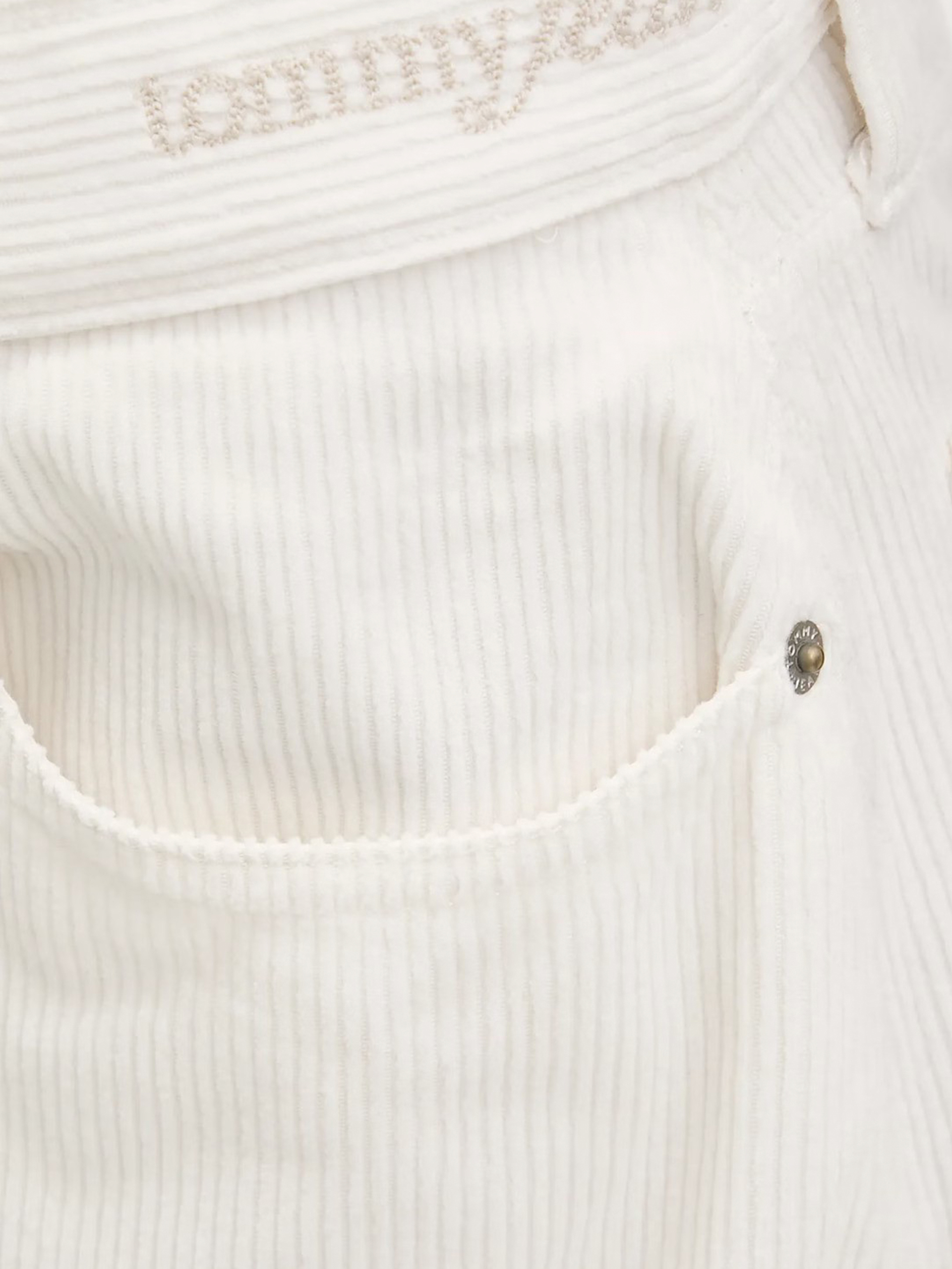 Pants Woman Cream Tommy Jeans