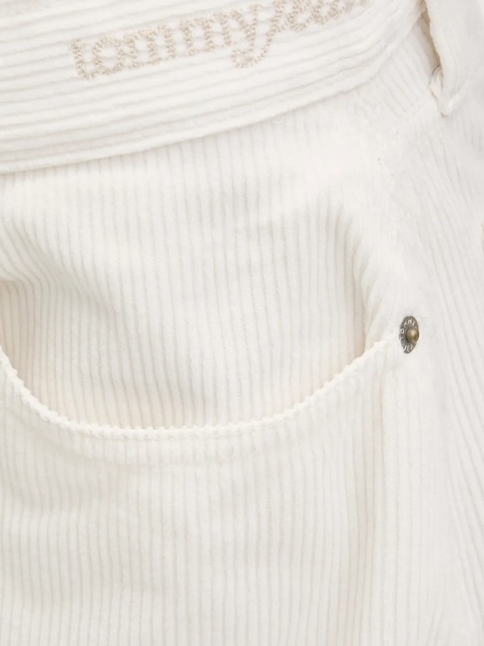 Pantalones Mujer Crema Tommy Jeans