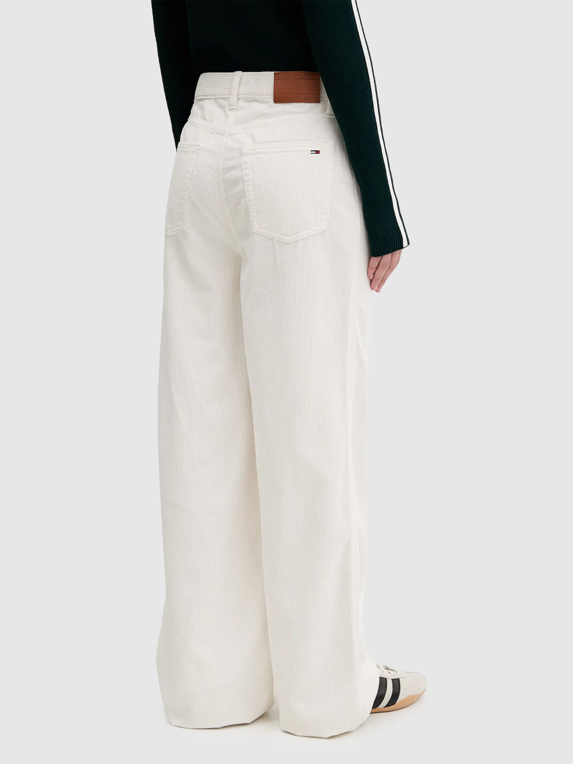 Pants Woman Cream Tommy Jeans