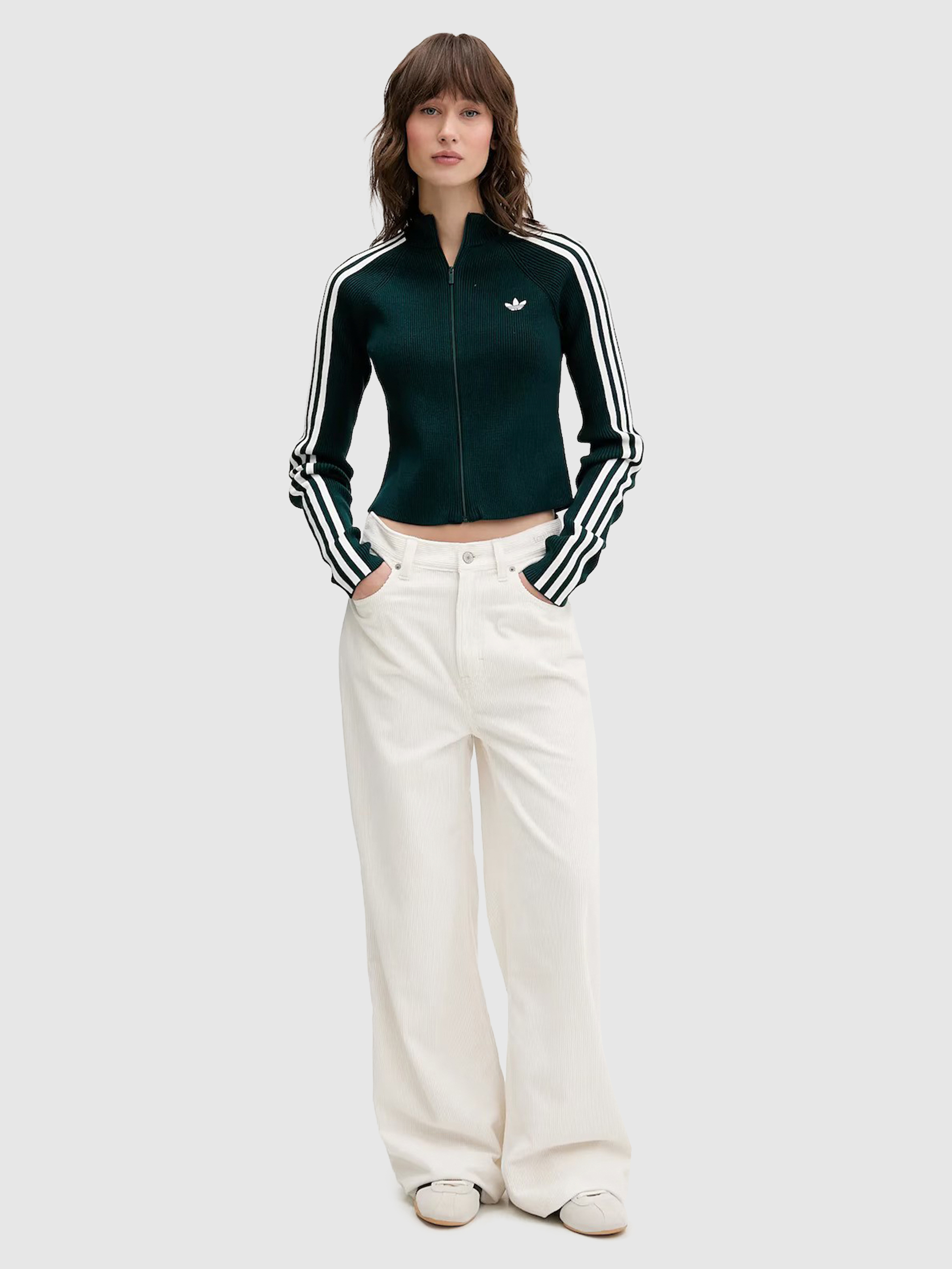 Pants Woman Cream Tommy Jeans