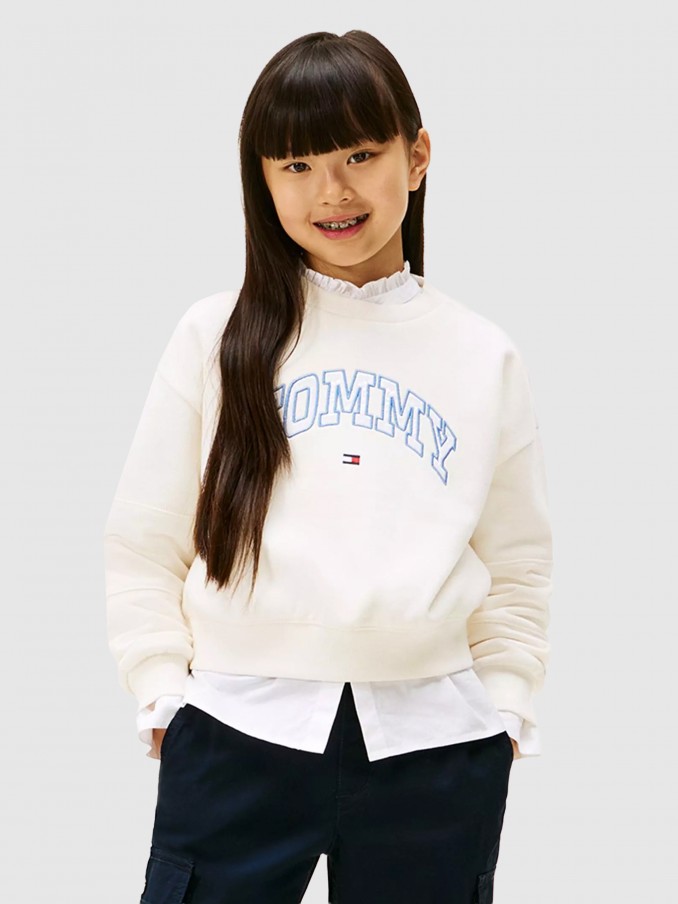 Jumper Girl Cream Tommy Jeans Kids