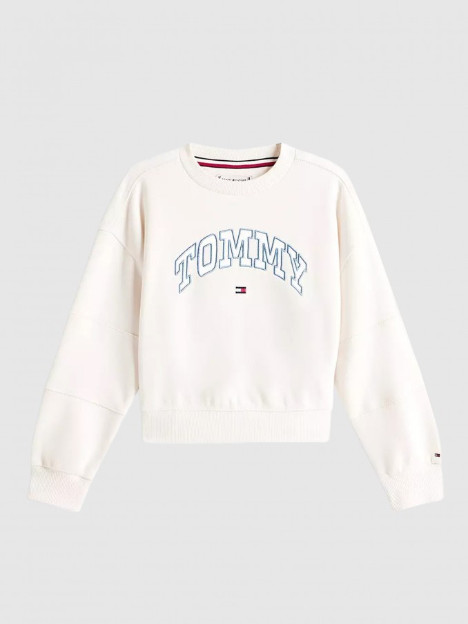 Jumper Girl Cream Tommy Jeans Kids