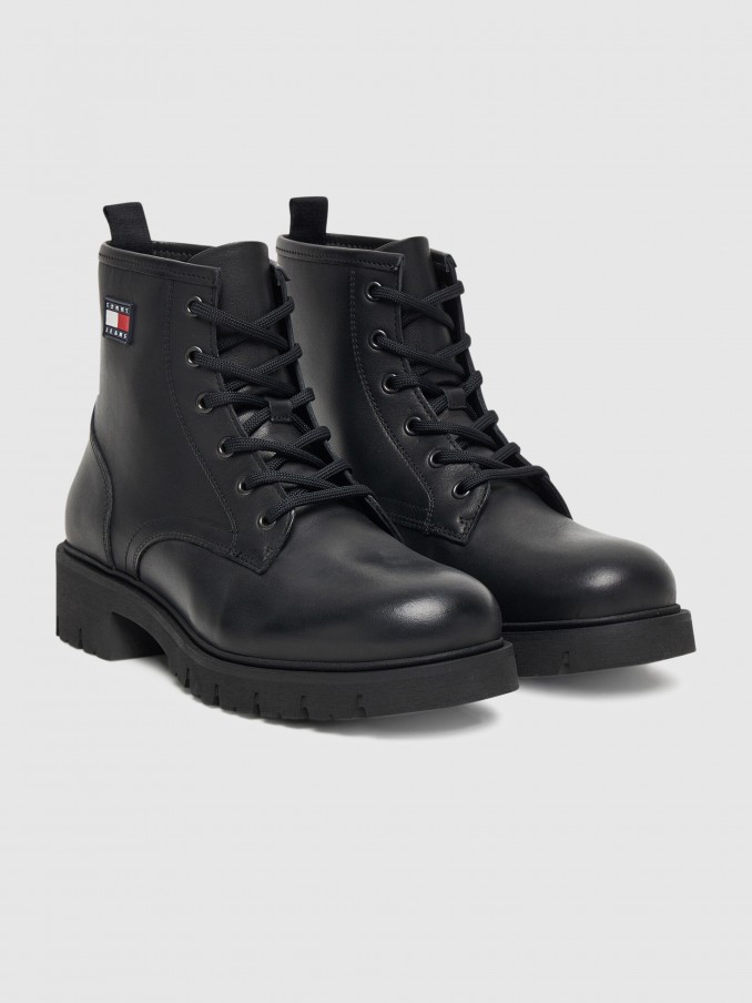 Botas Mujer Negro Tommy Jeans
