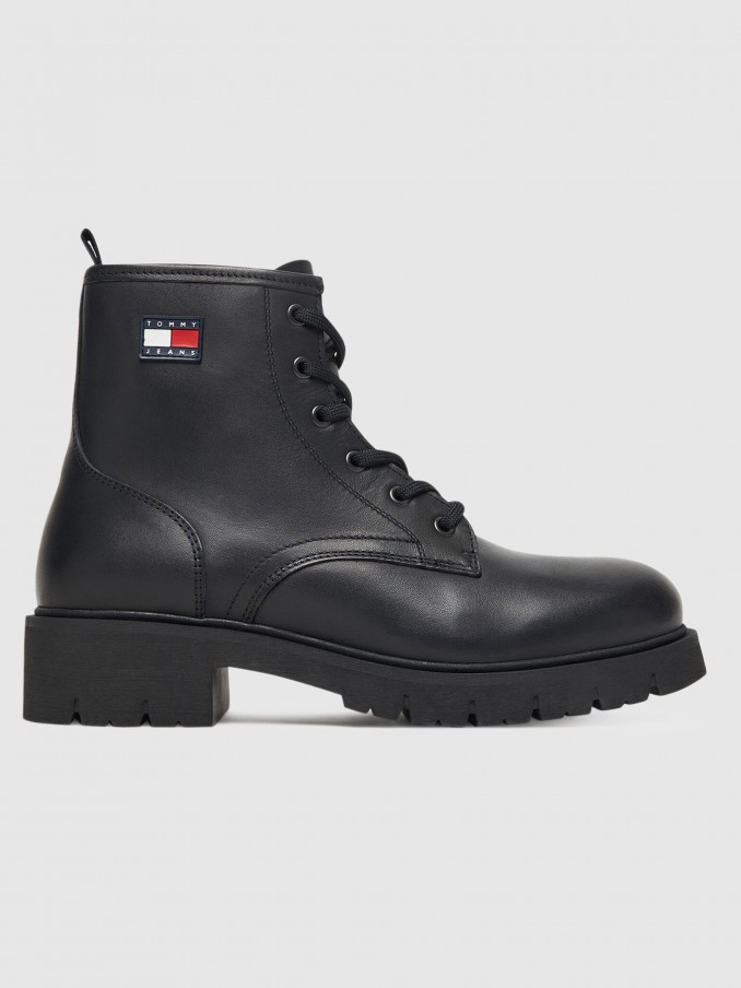 Botas Mujer Negro Tommy Jeans