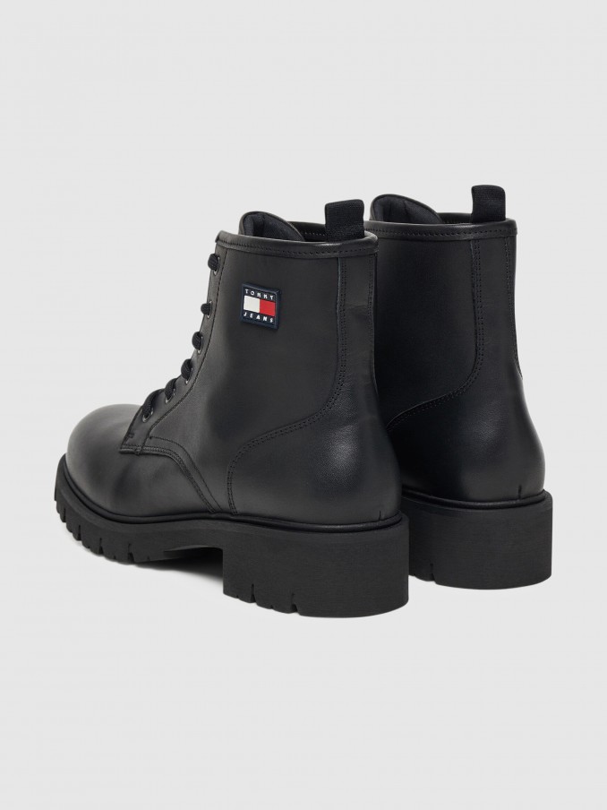 Boots Woman Black Tommy Jeans
