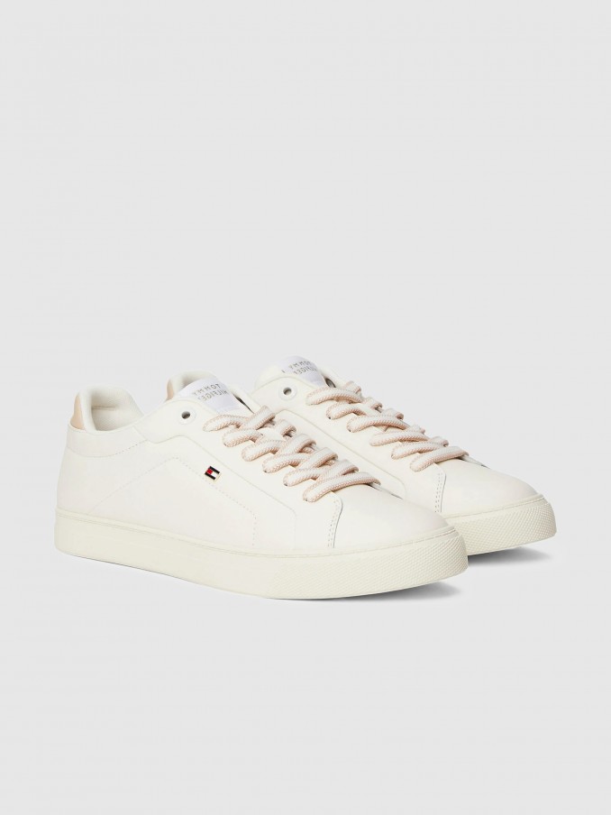 Tenis Mujer Crema Tommy Jeans
