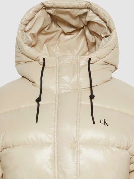 Chaqueta Mujer Crema Calvin Klein