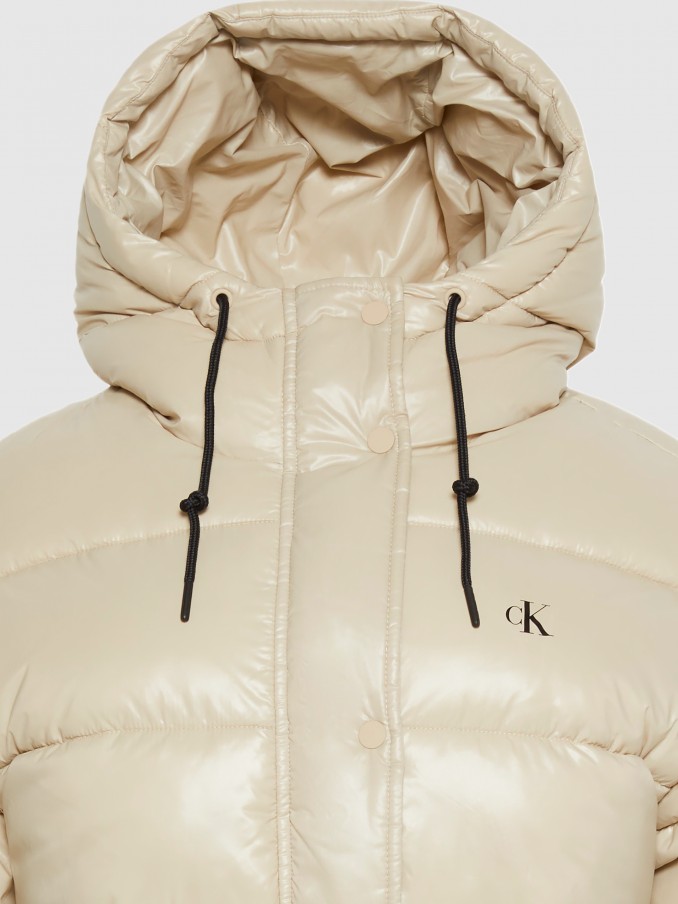 Chaqueta Mujer Crema Calvin Klein