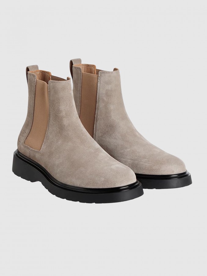 Botas Hombre Gris Pardo Calvin Klein
