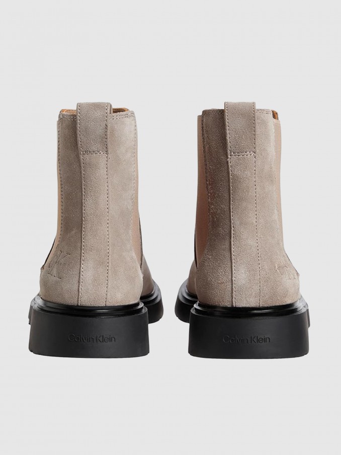 Botas Hombre Gris Pardo Calvin Klein