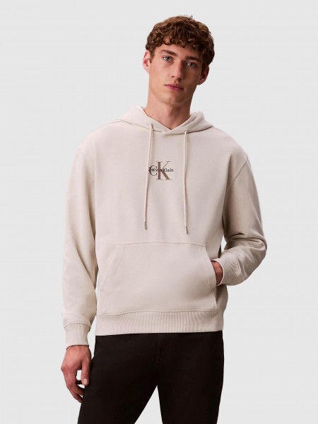 Jersey Hombre Crema Calvin Klein