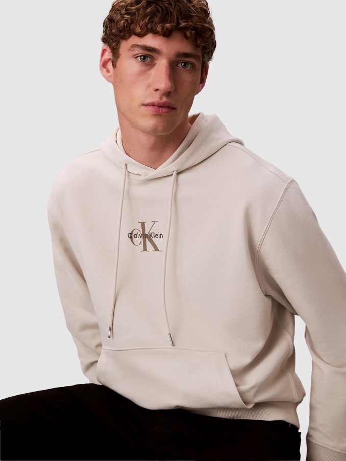 Jersey Hombre Crema Calvin Klein