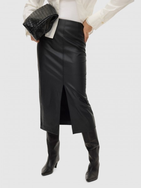 Falda Mujer Negro Vero Moda