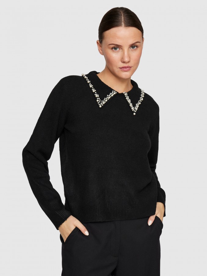 Sueter Mujer Negro Vila