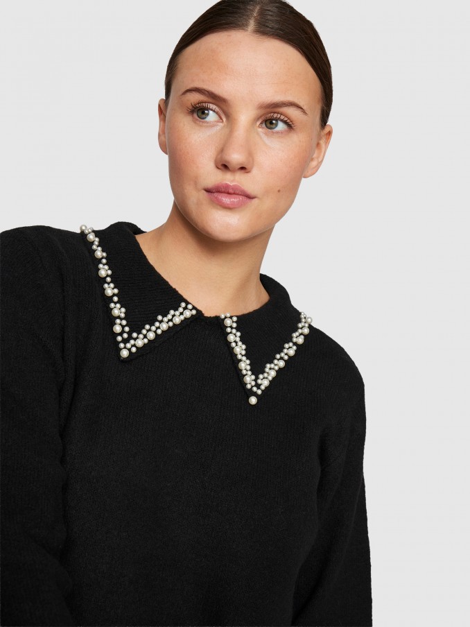Sueter Mujer Negro Vila