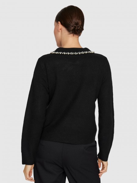 Sueter Mujer Negro Vila