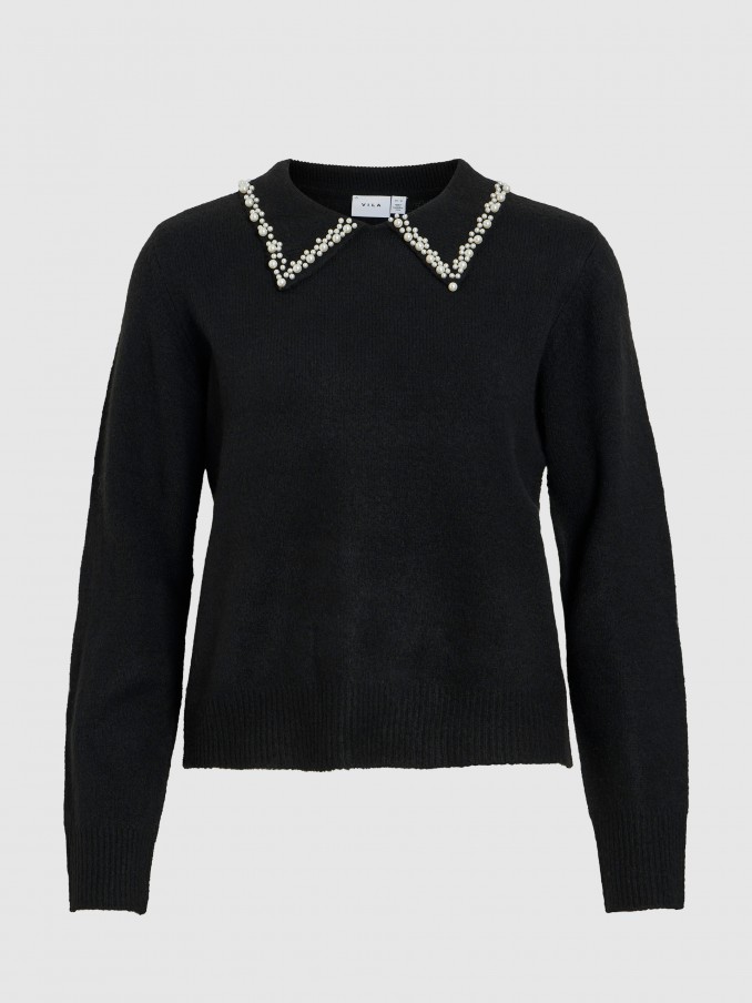 Sueter Mujer Negro Vila