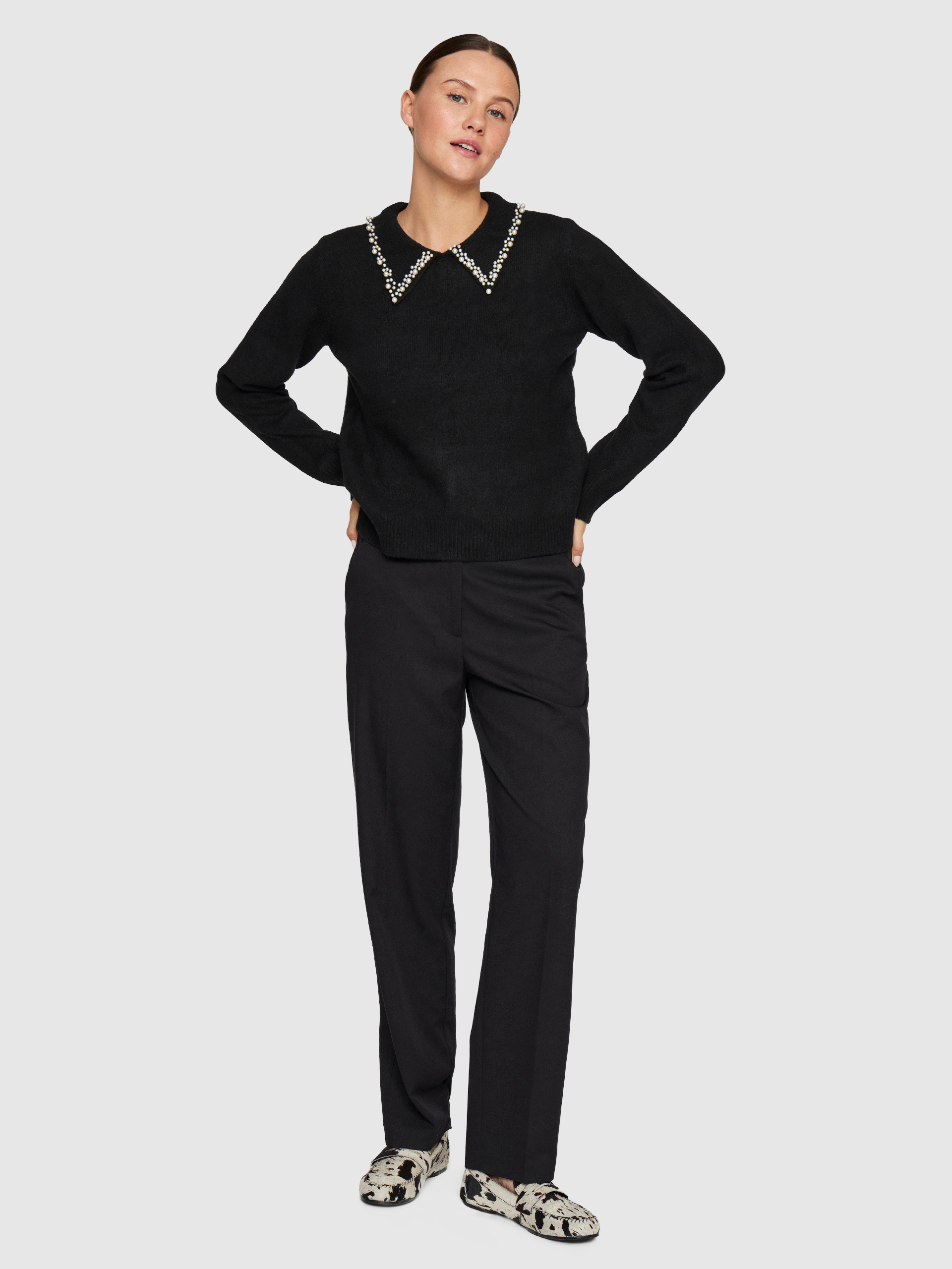 Sueter Mujer Negro Vila