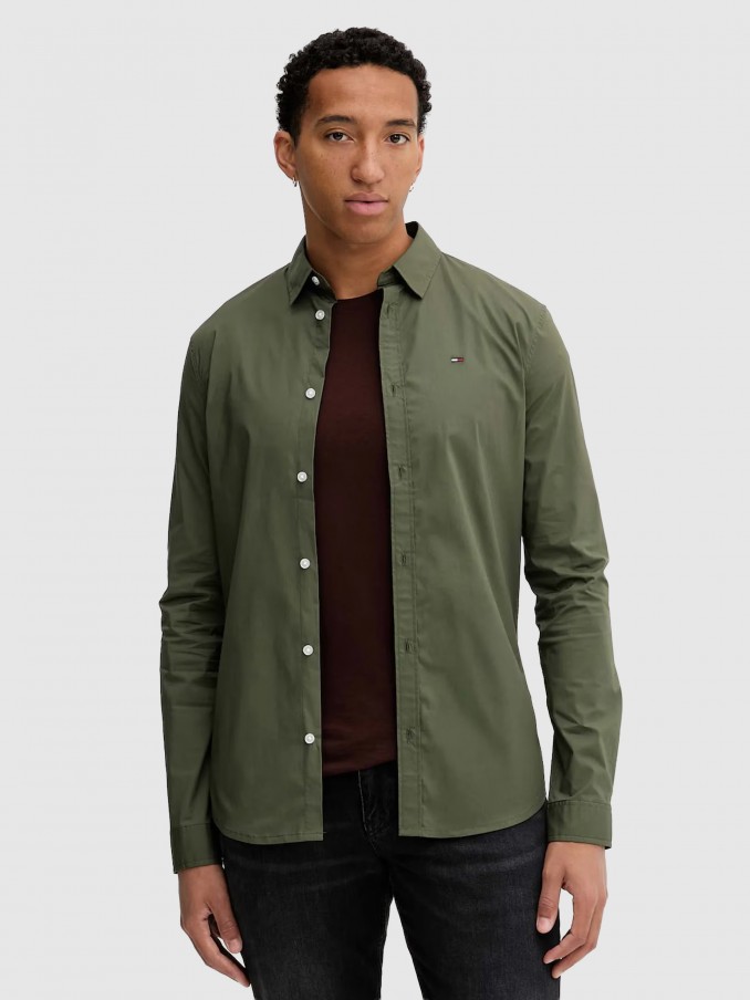 Camisa Hombre Tropa Verde Tommy Jeans