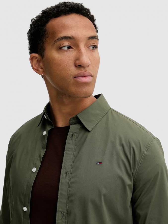 Camisa Hombre Tropa Verde Tommy Jeans