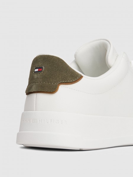 Sneakers Man White W/ Green Tommy Jeans