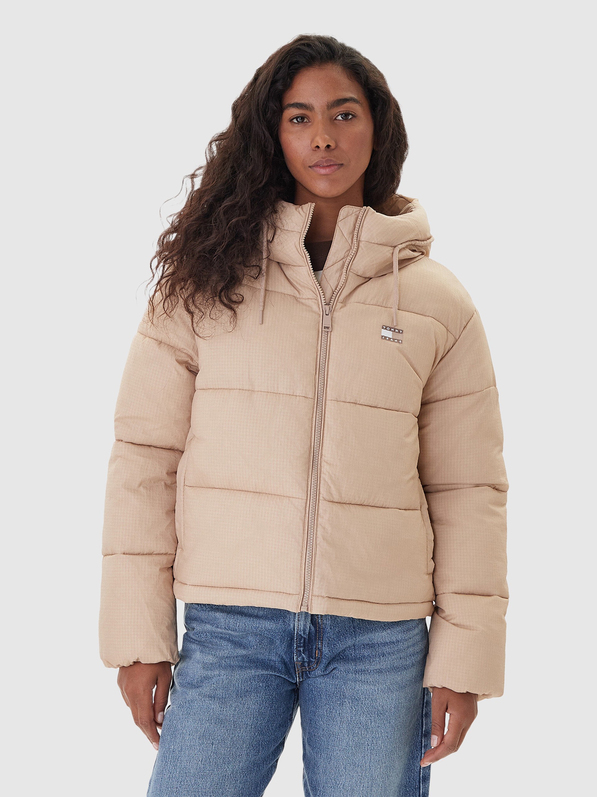 Chaqueta Mujer Beige Tommy Jeans