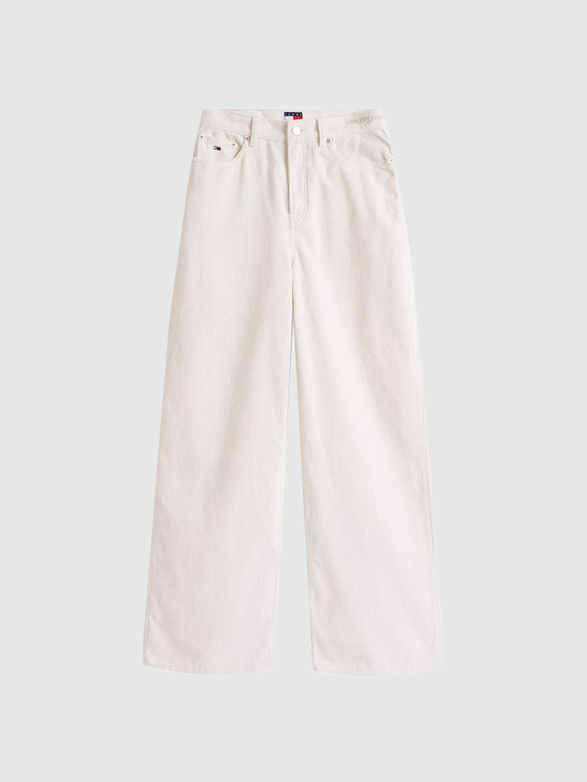 Pants Woman Cream Tommy Jeans