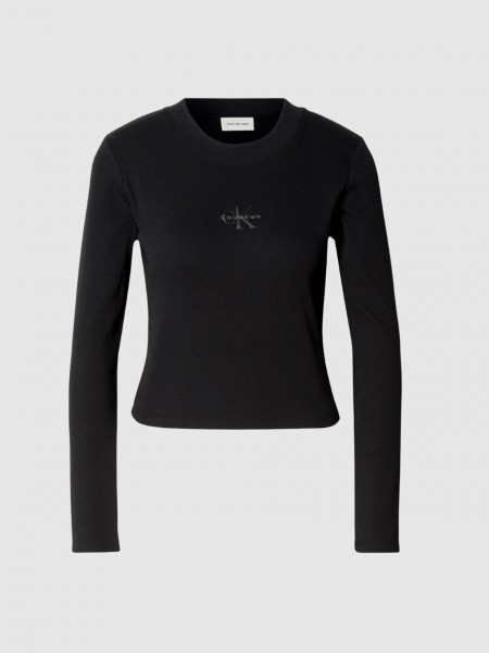 Sueter Mujer Negro Calvin Klein