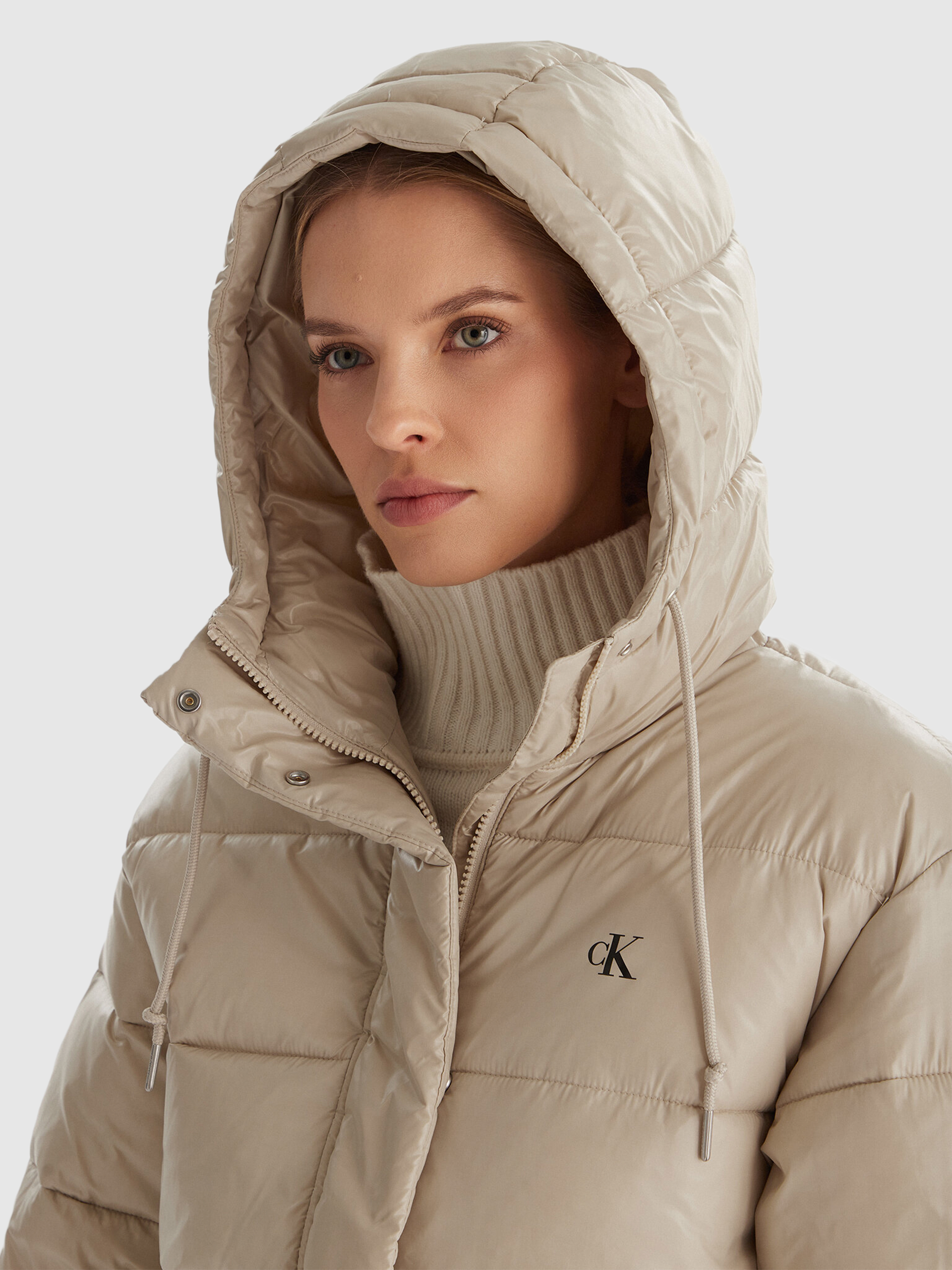 Chaqueta Mujer Crema Calvin Klein