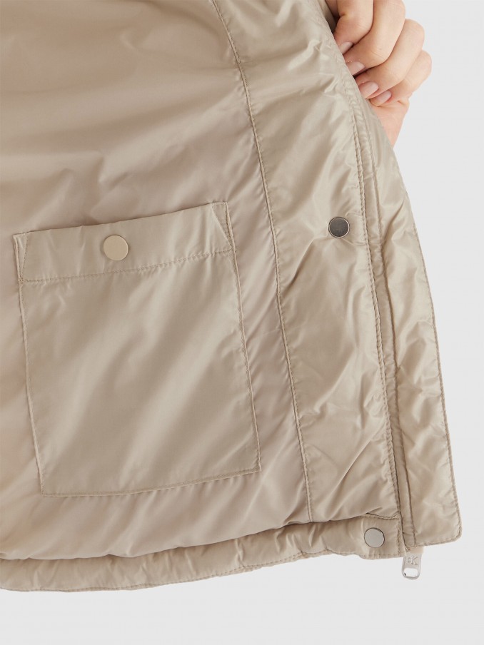 Chaqueta Mujer Crema Calvin Klein